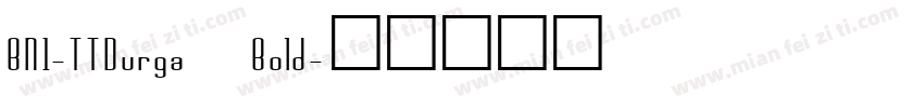 BN1-TTDurga Bold字体转换